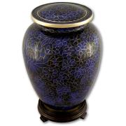 Indigo Cloisonne Urn