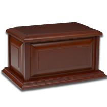 Colonial Cherry Finish Wood Urn